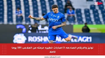 نونيز والأرقام الصادمة: 3 إصابات خطيرة حرمته من الملاعب 591 يوما كاملا